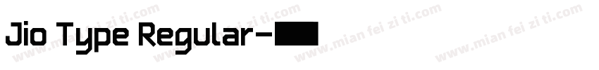 Jio Type Regular字体转换